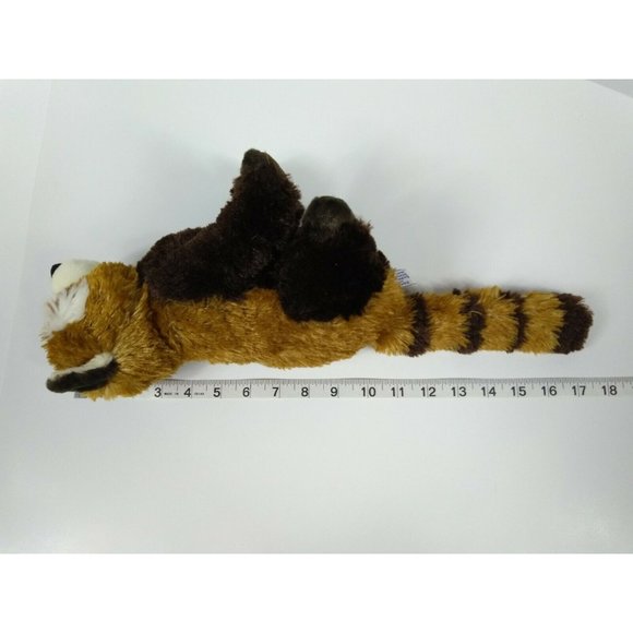 Aurora 9"  Brown and White Bandit RACCOON Plush Realistic Stuffed Animal Toy - Picture 12 of 12